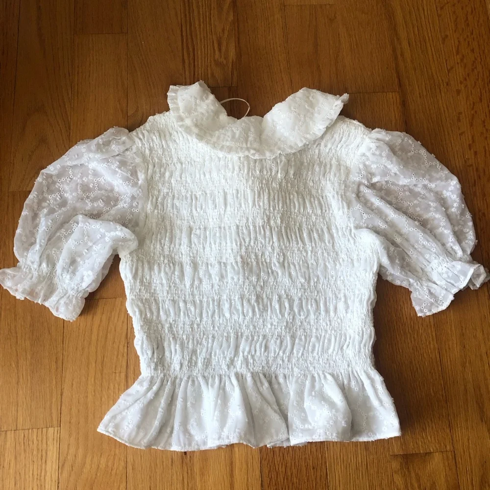 English Factory puff sleeve blouse - Picture 9 of 9